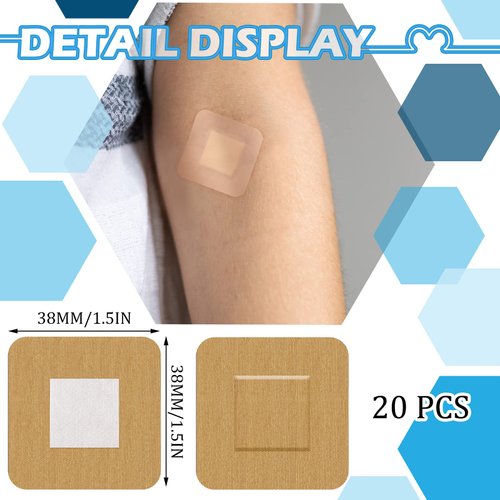 100 Pcs Flexible Fabric Adhesive Bandages Spot Knuckle Fingertip Bandages for Wound Care and First Aid Supplies, 3 Assorted Sizes