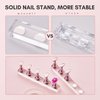 Makartt Nail Stand for Nails Art Display Practice Nail Holder for Painting Nails Stand for False Nail Press On Designs Magnetic Fake Nail Holder with 1M Double-sided Tape For Home DIY Salon Supplies