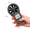 Proster Handheld Anemometer Portable Wind Speed Meter CFM Meter Wind Gauge with LCD Backlight for Weather Data Collection Outdoors Sailing Surfing Fishing