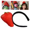Beatifufu Strawberry Headband Hair Bands Skin Care Headband Hair Tie Spa Headbands Facial Headbands Spa Headband for Washing Face Skincare Headband Makeup Headband Cloth Accessories Food