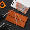 Masonry Drill Bits Set for Tile, Brick, Cement, Concrete, Glass, Plastic, Cinder Block, Wood etc,Chrome Plated with Industrial Strength Carbide Tips with Storage Case Orange(10 Pack)
