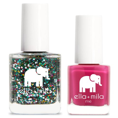ella+mila Nail Polish, mommy&me® set - Party in a Bottle + Sweet Tart
