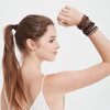 Qooocy Variety Pony Hair Tie Bracelets - 10 Pack Elastic Bands for Thick or Thin Hair, Ponytails, Prevents Breakage, Brown and Black