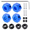 WEFEINO Aluminum Wheel Hex Hubs Combiner 5.5mm & 7.0mm Thick for Tra-xxas 1/10 Slash 2WD RC Car Upgrade Parts