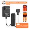 5V2A USB Wall Charger Wire Plug for Heated Vests Jackets Hoodies USB Connection Cables Charger with Male USB Plug Power Supplies for Heated Clothing for Home Office Maintains Lasting Warmth(6.56ft)