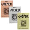 Exquisite Gaming: Digiplate Starter Pack - One Piece: Wanted Posters - 3 Collectible Metal Cards & Phone Stand, Copper-Gold-Silver Plates, Netflix