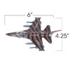 ArtCreativity Diecast F-16 Fighter Jet Toy, Pull Back Military Fighter Jets, Set of 2, Diecast Metal Airplane Jet Toys, Air Force Military Cake Decorations, Birthday Gift for Toddler Boys and Girls