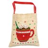 Vervaco Counted Cross Stitch Gift Bags Kit 3.6"X3.6" 3/Pkg-Christmas Figures (18 Count) -V0196966