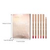 Bekoeen 12PCS Matte Lip Liner Set,Waterproof Lipstick Liner Slim,High Pigmented Creamy Lipliners Pencil,Non-fading Long Lasting Lip Liner Pencil for Women