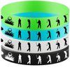 48PCS Golf Rubber Bracelets Silicone Wristbands Party Supplies -Sport Themed Birthday Baby Shower Party Decorations Party Favors