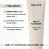 MAELOVE Night Renewer, Glycolic Acid Cream, Anti-Aging, Unscented AHA Exfoliating Night Cream, Gentle for Sensitive Skin, Researched & Manufactured in USA, Gluten-Free, 2.0 fl oz