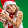Christmas Temporary Tattoos,10 Sheets Christmas Glitter Stickers Tattoos for Kids Christmas Decorations Xmas Party Supplies,Xmas Gifts Stocking Fillers Party Bag Fillers for Boys Girls Children