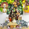 Jungle Safari Animals Balloons, Jungle Safari Theme Birthday Party Decorations, Lions Zebra Elephant Monkey Leopard Foil Balloons for Kids Boys Wild One Zoo Birthday Baby Shower Party Decor Supplies