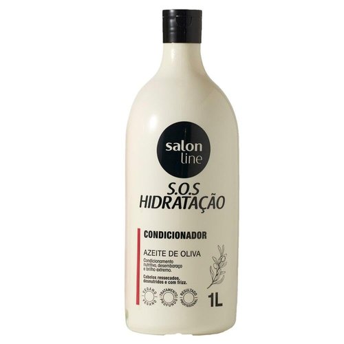 Salon Line - Linha SOS Hidratacao (Azeite de Oliva) - Condicionador 1000 Ml - (SOS Moisture (Olive oil) - Conditioner 33.81 Fl Oz)
