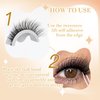5 Pairs Self Adhesive Eyelashes 5 Styles Fluffy Self-adhesive False Eyelashes, Wispy Natural Lahes Waterproof & Sweatproof Reusable No Glue Needed,by Anforlin