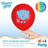 Treasures Gifted Officially Licensed Jim Henson’s Word Party Balloons - 24 Pack - 12" Word Party Birthday Balloons - Word Party Birthday Party Supplies - Latex Balloons for Word Party Birthday