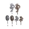 6 Pcs Vintage Dragon Hair Clips Set, Personality Punk Chinese Dragon Hairpin Hair Clamps, 3 Design Metal Hair Bangs Clips Headwear for Women Girls(gold and silver)