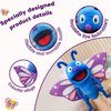 JUSTQUNSEEN Hand Puppet Realistic Plush Puppet 13",Insect Animal Puppets for Kids Insect Stuffed Animal Hand Puppet with Moveable Mouth,Soft Stuffed Insect Puppet Story Toy Puppets Role Play Show Game
