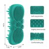 Limcmelf Handheld Soft Silicone Head Body Scalp Massage Brush Scalp Massager Shampoo Brush Scrubber Exfoliating Skin Fit for Baby Adult Bath Shampoo