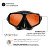 EVO Hi Definition Mask and Snorkel Combo - Dual Lens - Snorkel Mask Adult - Scuba Mask and Snorkel Set Adult - Scuba Diving Mask with Valve - Dive Mask - Scuba Diving Accessories - Scuba Gear