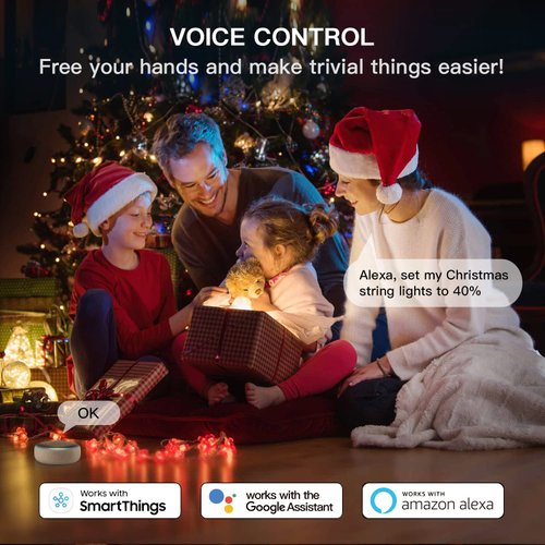 TREATLIFE Smart Dimmer Plug Outdoor Smart Plug Works with Alexa and Google Home, Light Dimmer APP Remote Control, Max Power 400W, IP44 for Dimmable Outdoor String Lights, Floor Lamp, Table Lamp