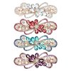 inSowni 4 Pack Luxury Glitter Sparkly Jeweled Gems Crystal Rhinestone Flower Metal French Barrettes Snap Alligator Hair Clips Headpieces Accessories for Women Girls