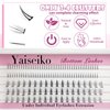 Bottom Lash Clusters DIY Eyelash Extensions 134pcs Wispy Natural Look Lower Lash Extensions for Bottom Eyelashes 6mm