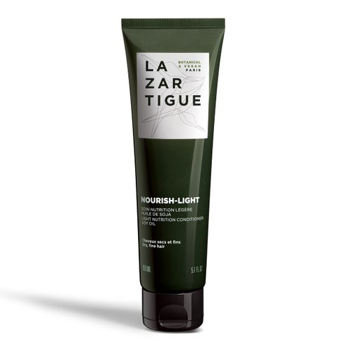 Lazartigue Nourish Light Conditioner, Botanical & Vegan, Silicone-Free, Soybean Oil Enriched, Lightweight Hydration for Dry, Fine Hair, 5.1 Fl. Oz
