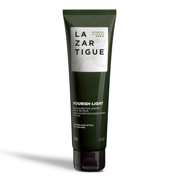 Lazartigue Nourish Light Conditioner, Botanical & Vegan, Silicone-Free, Soybean Oil Enriched, Lightweight Hydration for Dry, Fine Hair, 5.1 Fl. Oz