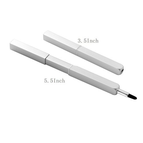 Exquisite Professional Lip Brush Applicators-Retractable Lipstick Brushes- Lipstick Gloss Makeup Brush Tool For Women and Girls (Silver)