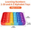 YGC LAOMI Fidget Games Learning Toys,Learn 26 Letters & 1-30 Numbers & Motifs 2 in 1 Children's Educational Toys, Stress Relief, Autism Sensory Toys (Pack of 1)