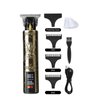 Men's Hair Clippers, Professional Hair and Beard Trimmer, T-Blade Edgers, Gold Close-Cut Cordless Clippers for Precise Haircuts