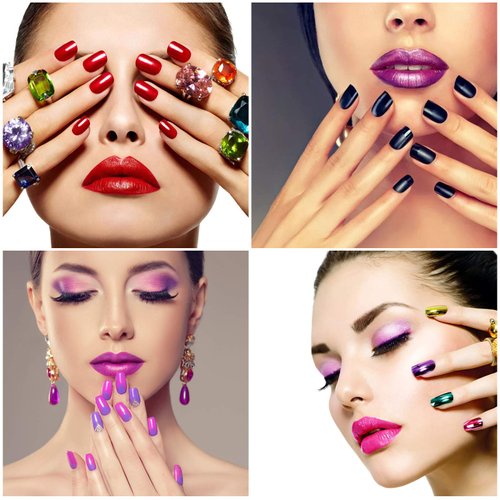 Silicone Practice Fingers for Acrylic Nails, Bendable Fake Nail Training Finger Manicure DIY Nail Art (3-2pcs)