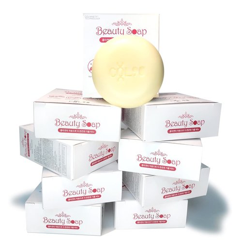 col90 Beauty Soap of Korea a smaller bubble More Powerful Deep Cleansing Face and Body Bar 100g x 10(Dry Skin/All Skin Type)