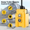 Dump Trailer Remote Control Switch, Briidea 4 Wire 12V Double Acting Hydraulic Pump Power Supply Unit Remote Controller Truck Lift Gate Tipper Hoist