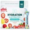 Daily Electrolyte Drink Mix - Strawberry Lemonade Hydration Powder Packets with 6 Electrolytes & Minerals - Sugar Free, Keto Friendly, Electrolytes Powder Recovery Drink w Real Salt - 16 Servings