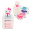 Hello Kitty Lip Gloss Set For Girls - Bundle with 4 Pck Hello Kitty Lip Gloss in Strawberry, Cotton Cand and More Flavors for Party Favors Plus Stickers | Hello Kitty Lip Gloss for Girls