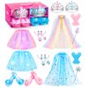 Princess Dress Up Shoes & Jewelry Boutique DISHIO Girls Dress Up Shoes for Pretend Play Clothes Accessories with Peach Ice Theme Costumes for Toddler Little Girls Age 3 4 5 6 Birthday Gifts