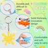 Taiyin Paint Splatter Keychains Art Party Favors Art Paint Party Decorations Art Party Keychains for Adults Gifts Art Themed Birthday Party Supplies Decorations(48 Pcs)