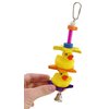 Bonka Bird Toys 1323 Duck Duck Bird Toy Parrot cage Parakeet Cockatiel Bell Wood chew Climbing Treat Play Forage Shred Aviary Supplies Swing Playground