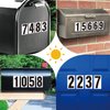 4 inch Adhesive Numbers for Mailbox, House Numbers, Reflective Number Sticker, Mailbox Decals, Address Number, Trash Cans Decal, for Outside (Black/White)