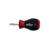 Wiha 31140 Stubby Phillips Screwdriver with SoftFinish Handle, 2 x 25mm