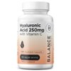 Pure Hyaluronic Acid Supplements 250mg with Vitamin C 50mg - 120 Vegan Capsules - Skin Hydration for Natural Glow - Pure HA Supplement w/Hair, Nails, Bone & Joint Health Formula