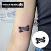 INKARTLINK Semi Permanent Tattoos, 3 Sheets of Small Temporary Tattoos, Adult Art Designs, Party Favors, Waterproof, Realistic, No Adhesive, No Reflective, Lasts 1-2 Weeks (Band-Aid)