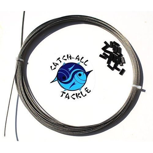 49-Strand Cable Bright 7x7 Stainless Steel Cable Kit 30ft 480lb 1.6mm