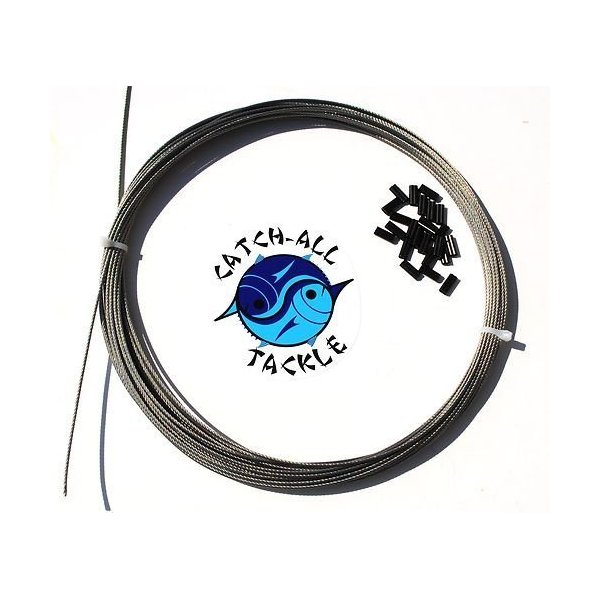 49-Strand Cable Bright 7x7 Stainless Steel Cable Kit 30ft 480lb 1.6mm