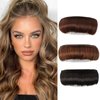 mdgfge 3Pcs Invisible Fluffy Hair Pad Hair Bun False Hair Clip Bump It Up Volume Hair Base Styling Insert Tool Volume Increased Pads Hair Accessories for Women Hairstyles DIY Design Daily Use