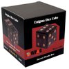 Puzzle Box Enigma Dice Cube - Money and Gift Holder in a Wooden Magic Trick Lock with Hidden Compartment Piggy Bank Brain Teaser Game (Black)