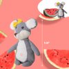 CUDDLE CORNER 6’’ Plush Figures with Bags Mouse with Watermelon Bag Animal Figures Linen Cotton Stuffed Animal Toy Plush Toys for Baby