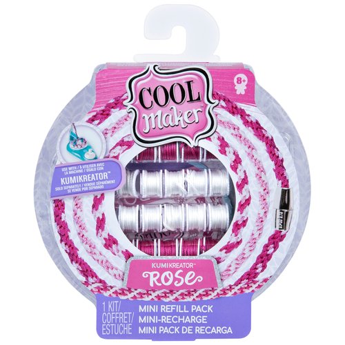 Cool Maker, KumiKreator Rose Mini Fashion Pack Refill, Friendship Bracelet Activity Kit